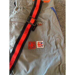 Ask Enquired Punk Parachute Bondage Pants Men 32x30 Gray/Red Cargo Seditionaries